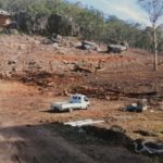 Truck in logging site